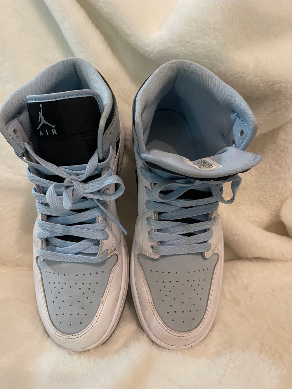 Nike Air Jordan 1 Mid SE Ice Blue UNC - Picture 8 of 8